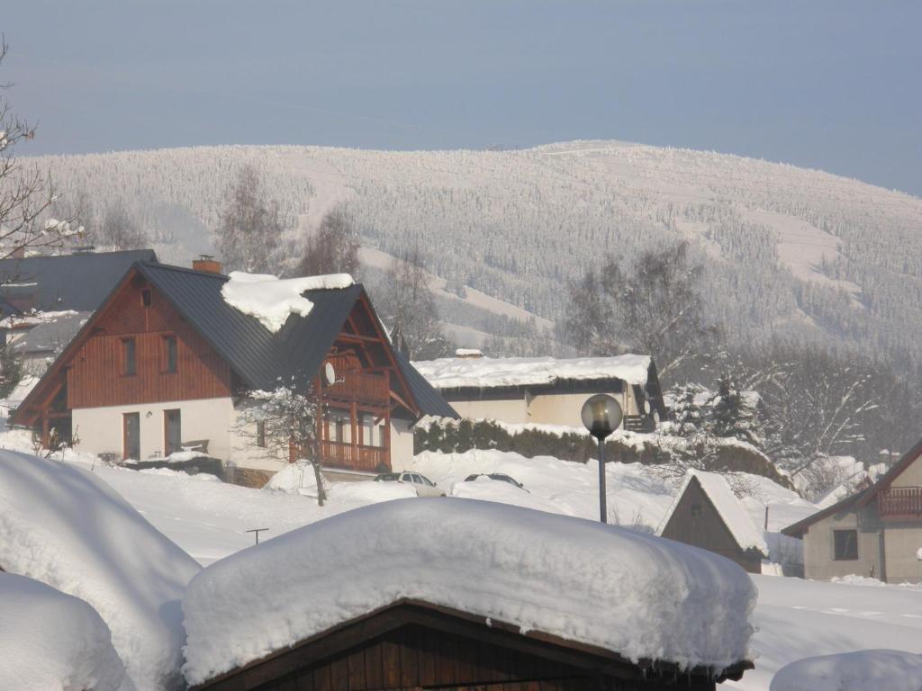 Apartmany Ruby v zimě