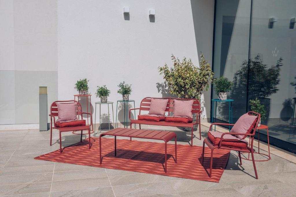 Uma área de estar em Iberostar Waves Cala Millor - Adults Only