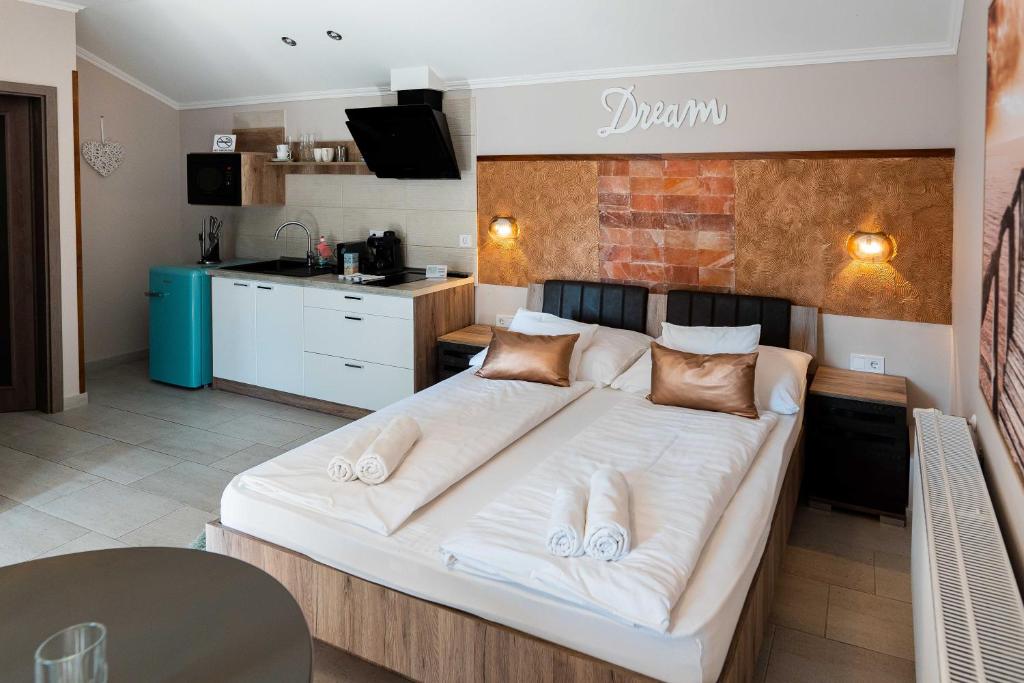 Køkken eller tekøkken på Allium Apartment