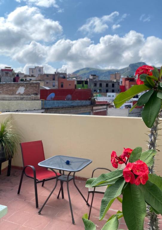 Balkón nebo terasa v ubytování Hostal Encounter Guanajuato