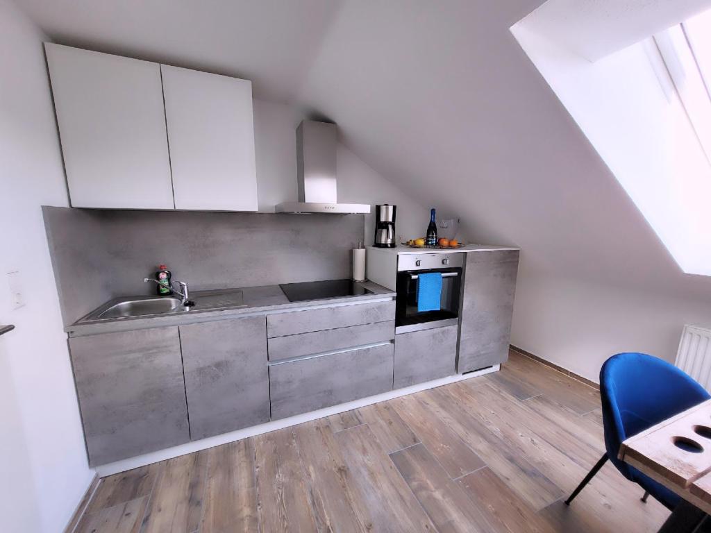 Kuchyň nebo kuchyňský kout v ubytování Stengels Sekt Appartements