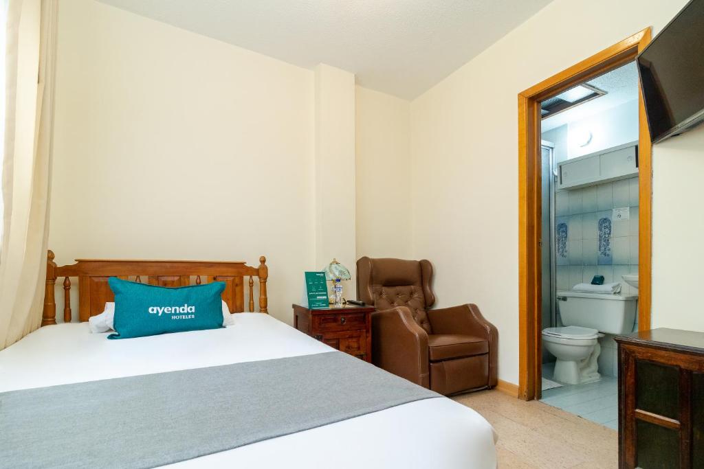 Postel nebo postele na pokoji v ubytování Casa Hostal Norte