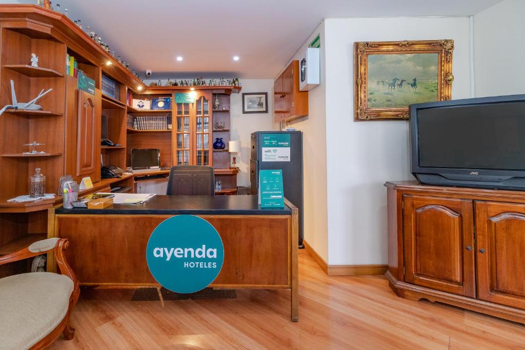 TV a/nebo společenská místnost v ubytování Casa Hostal Norte
