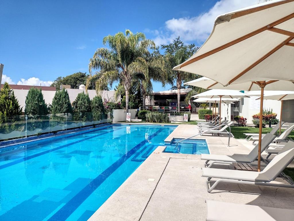 Bazén v ubytování Hotel del Pescador nebo v jeho okolí