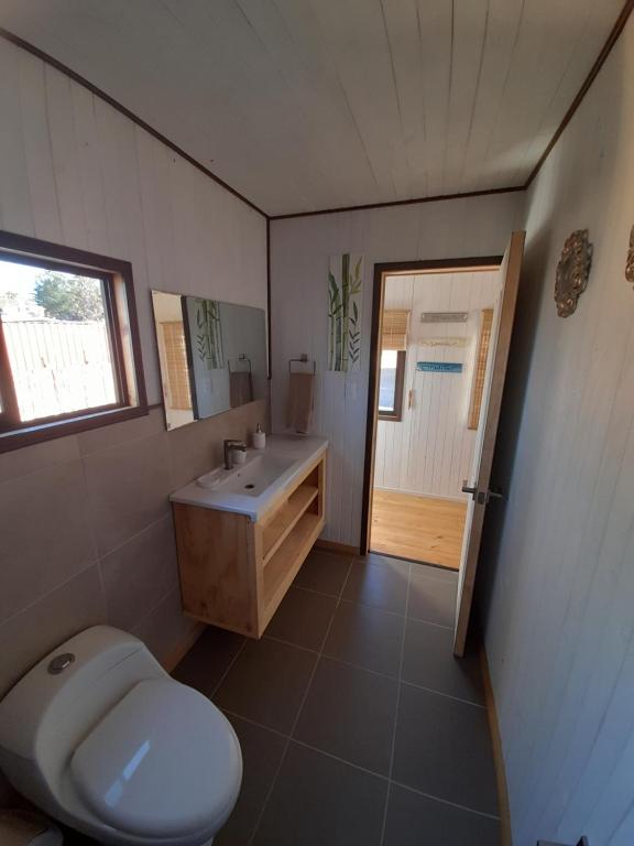 7 Olas lodge tesisinde bir banyo