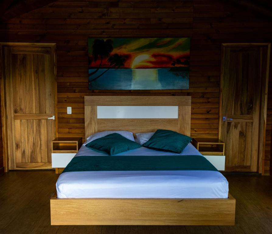 Postel nebo postele na pokoji v ubytování Sotavento Cabañas