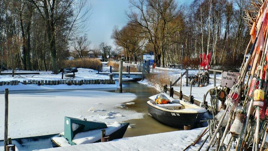 Zimmer in Hafennähe v zimě