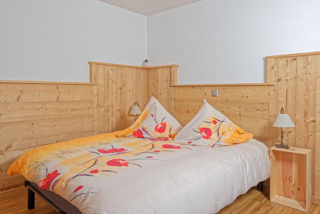 Postel nebo postele na pokoji v ubytování Au Bivouac de Napoléon et Spa