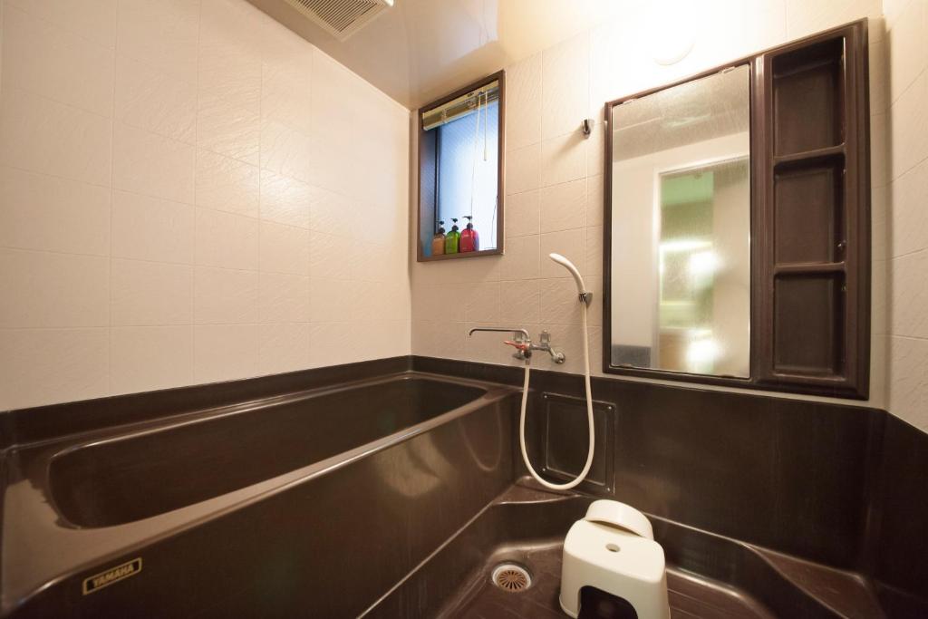 Koupelna v ubytování Kishutetsudo Karuizawa Hotel