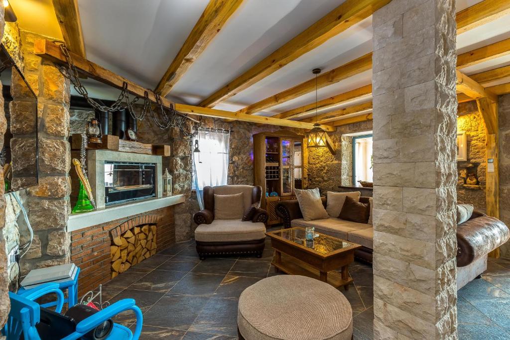 Posezení v ubytování Lucija House - Lika Senj county