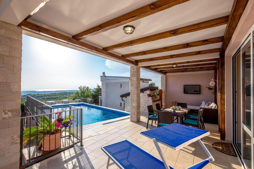 Bazén v ubytování Lucija House - Lika Senj county nebo v jeho okolí