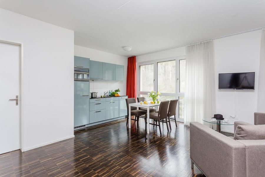 Kuchyň nebo kuchyňský kout v ubytování Swiss Star Home