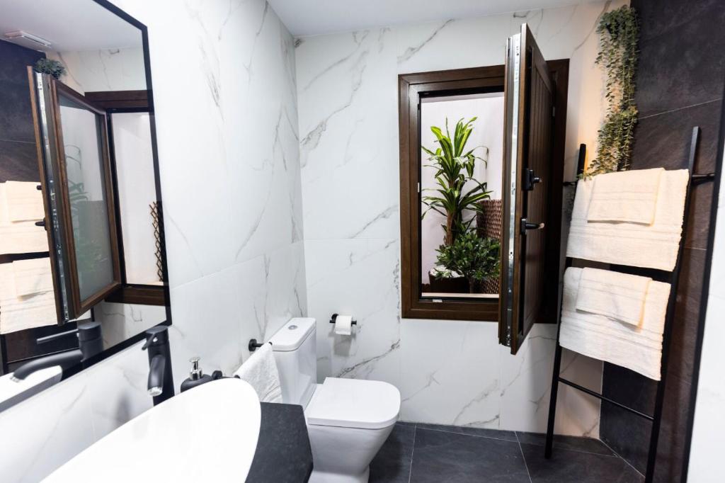 Koupelna v ubytování Apartamentos turísticos MAJMA