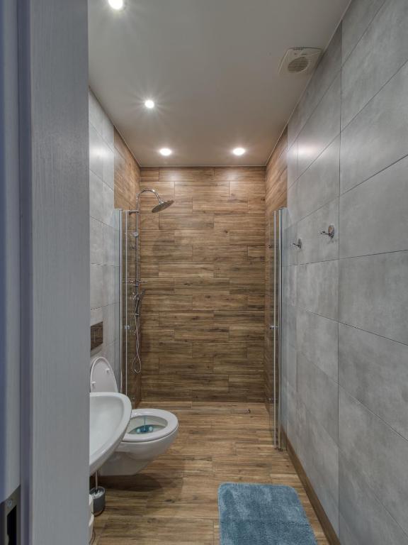 Koupelna v ubytování Apartmány Klášterní 84