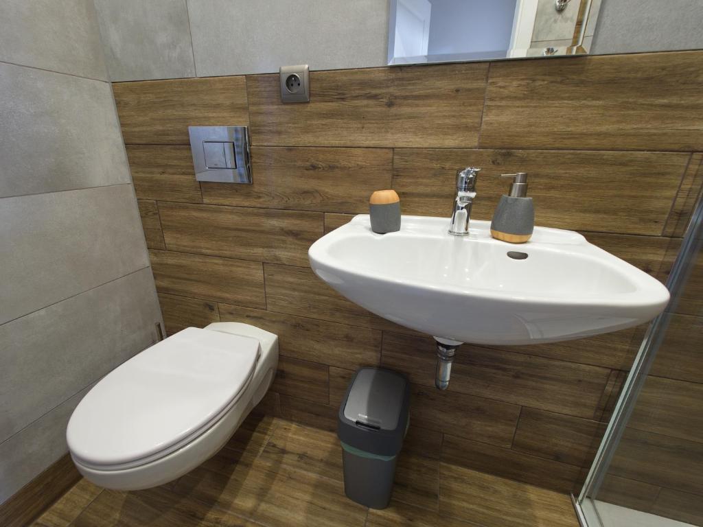 Koupelna v ubytování Apartmány Klášterní 84
