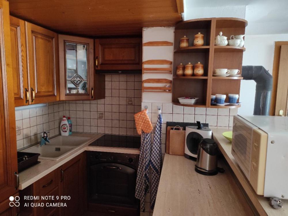 Kuchyň nebo kuchyňský kout v ubytování Apartmán pod Sříbrnou horou