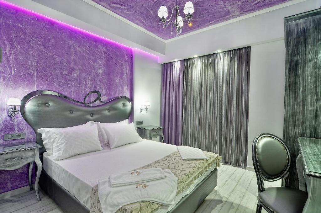 Voodi või voodid majutusasutuse Hotel Parga Princess toas