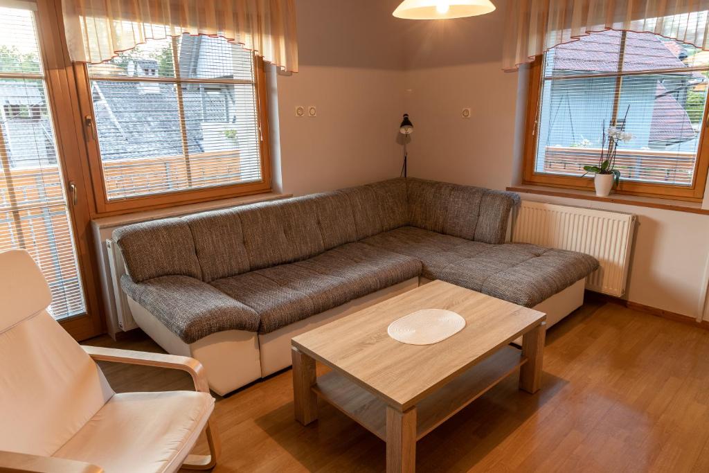 Зона вітальні в Apartma Gaby