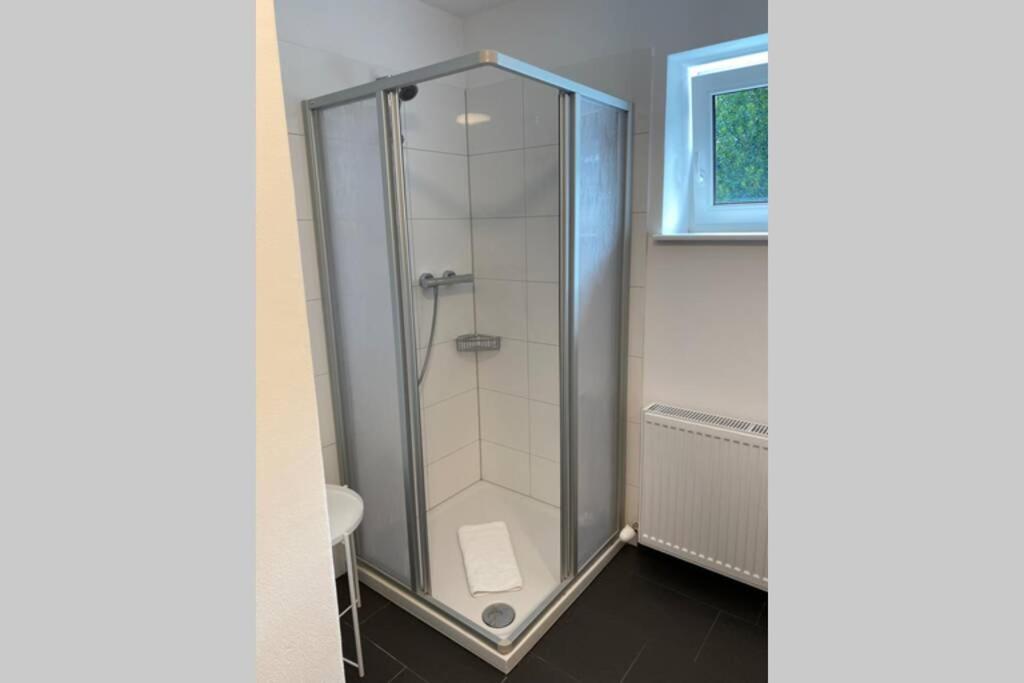 Kúpeľňa v ubytovaní Wohnung 2 in zentraler Lage im Rheintal