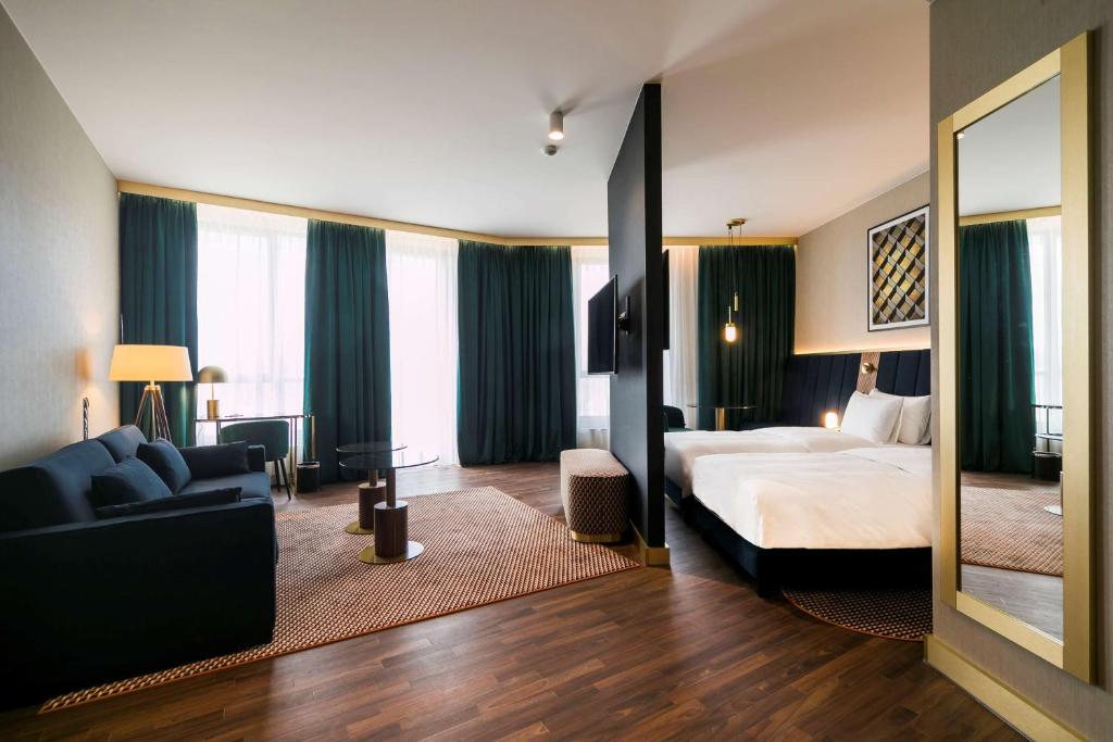 Postel nebo postele na pokoji v ubytování Radisson Blu Hotel Sopot