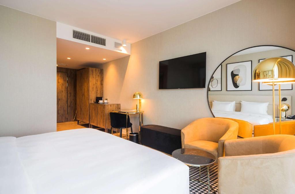 Postel nebo postele na pokoji v ubytování Radisson Blu Hotel Sopot