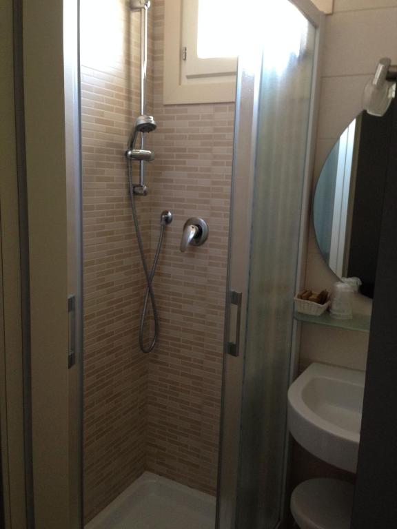 Koupelna v ubytování Hotel Villa Ginevra