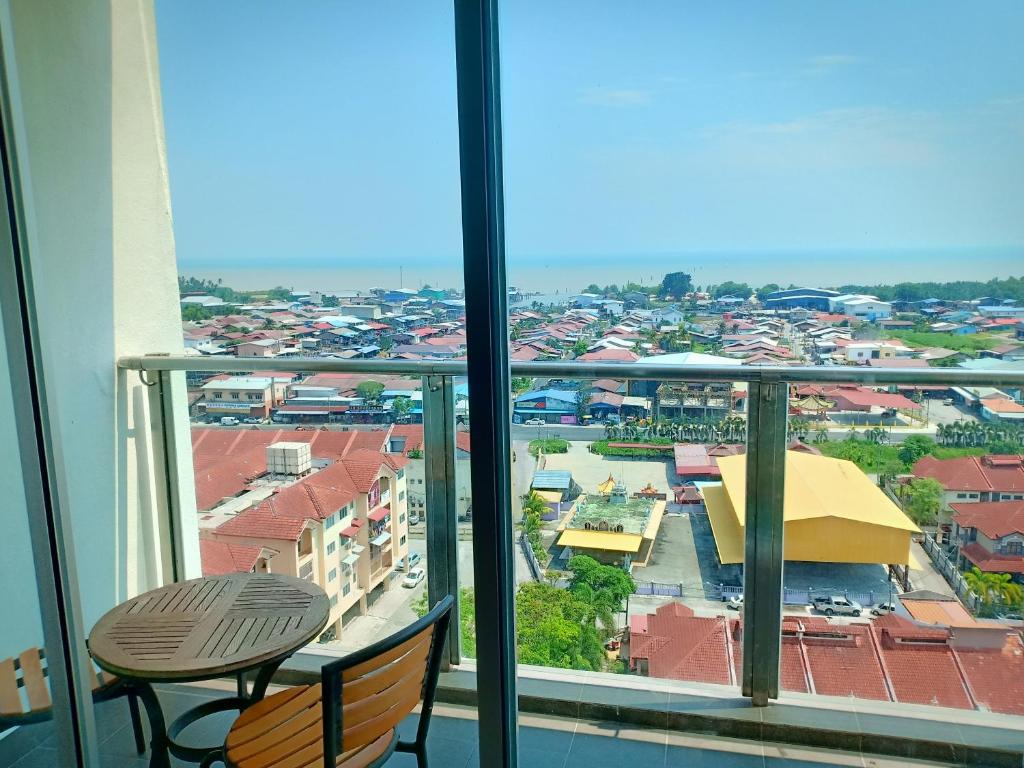 Balkón nebo terasa v ubytování Sekinchan HighLevel SeaView Homestay 高楼 看海 阳台民宿