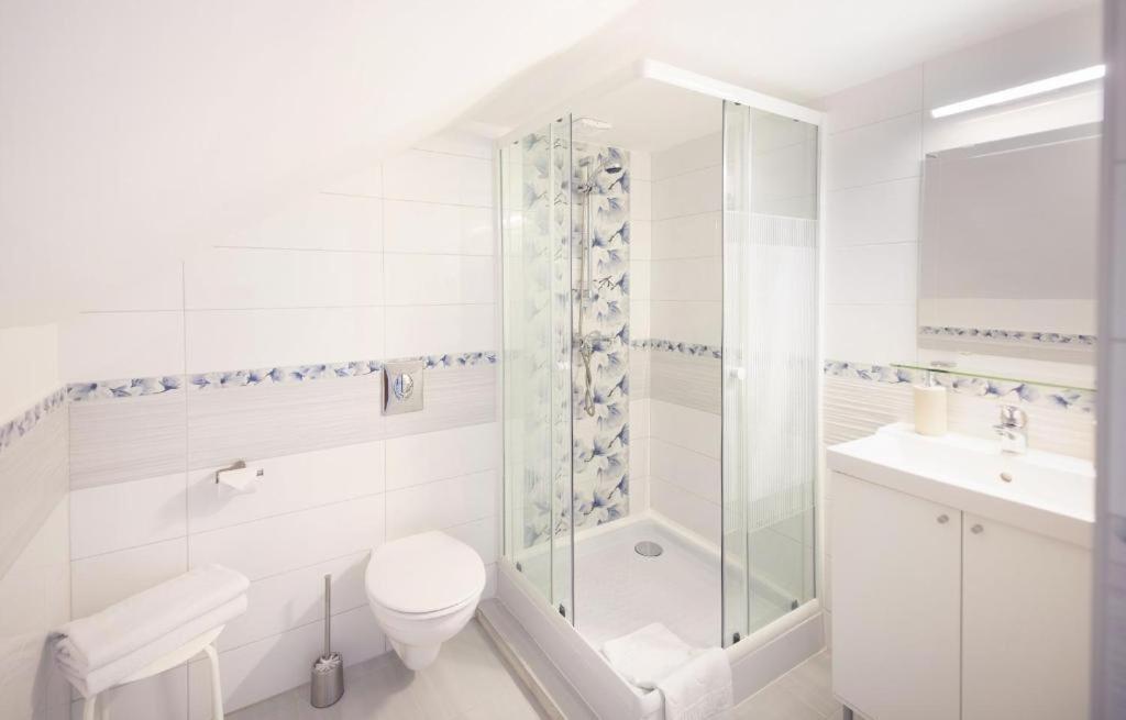 Kúpeľňa v ubytovaní TópART Apartman I