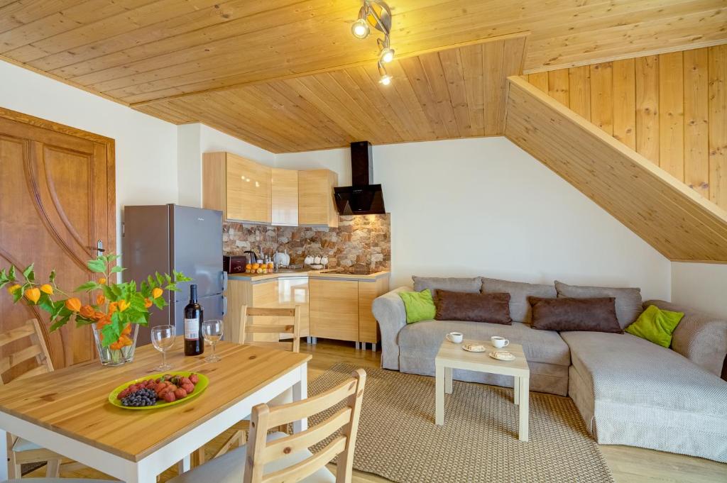 Posezení v ubytování Apartamenty Szwarcowa