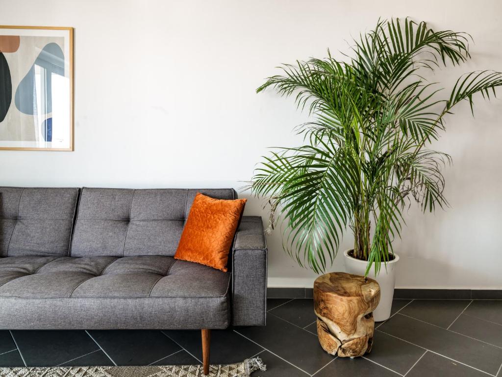 Posezení v ubytování LIV URBAN Suites