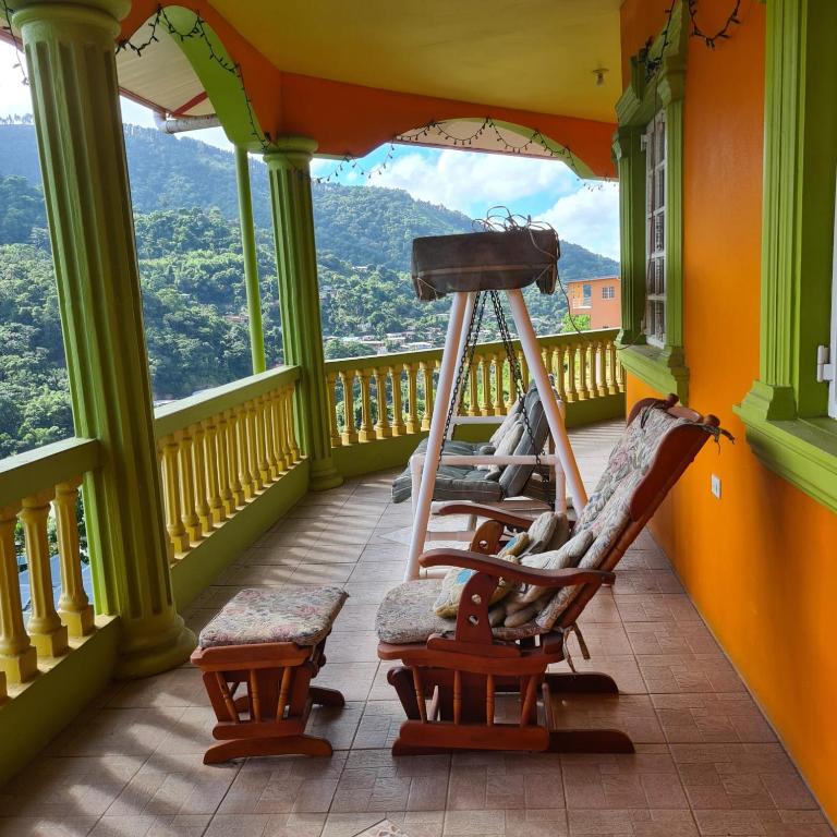 Nespecifikovaný výhled na hory nebo výhled na hory při pohledu z bed and breakfast