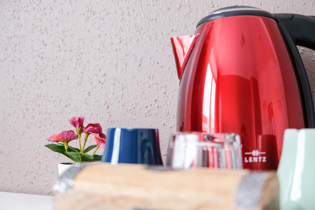 Comodidades para chá e café em Hammerbrook Hostel