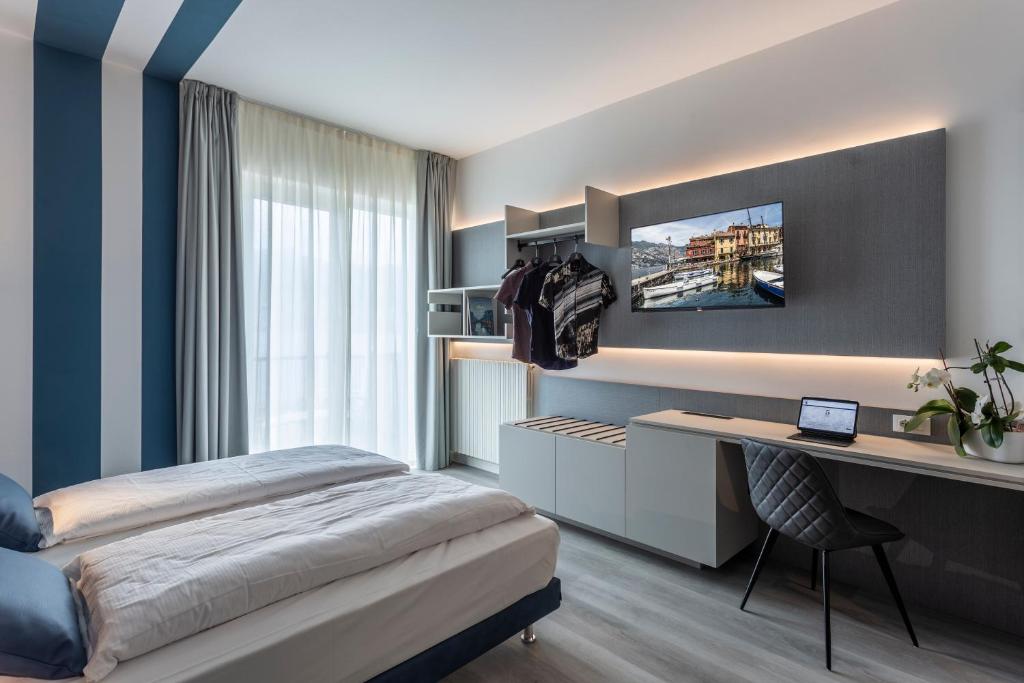 Postel nebo postele na pokoji v ubytování Hotel Garni Selene
