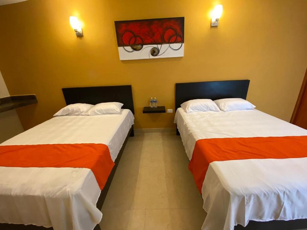 Postel nebo postele na pokoji v ubytování Los Candiles