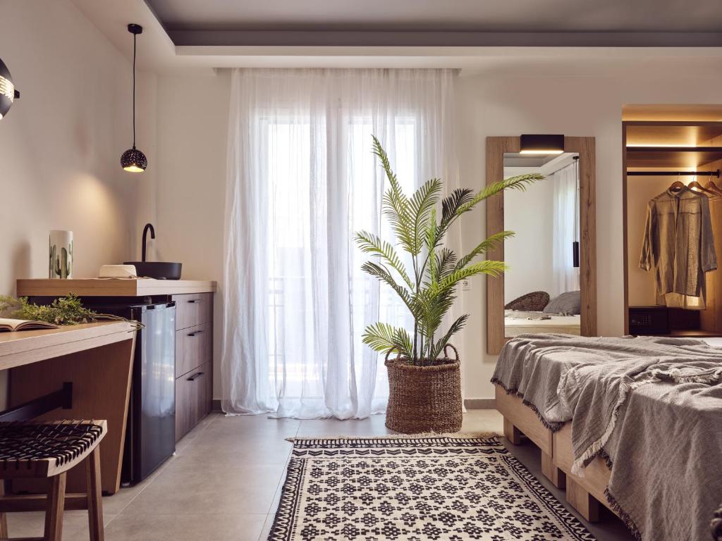 Voodi või voodid majutusasutuse Cactus Hotel toas