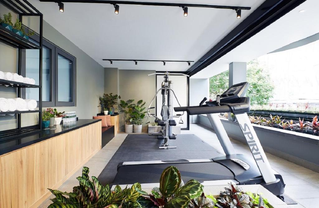 Fitness centrum a/nebo fitness zařízení v ubytování The Initial Residence