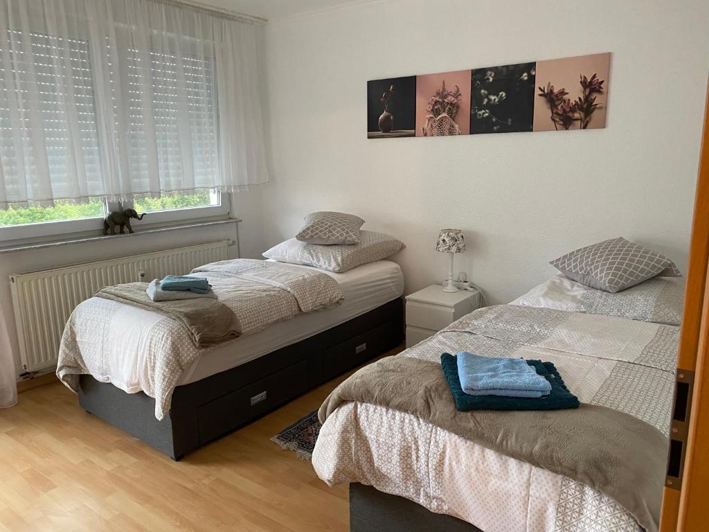 Postel nebo postele na pokoji v ubytování Apartment in Essen