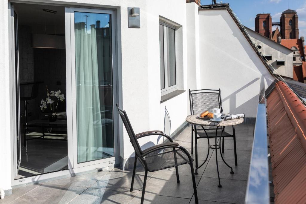Balkón nebo terasa v ubytování Aparthotel New Lux