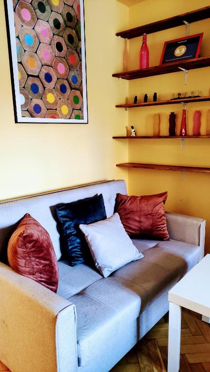 Posezení v ubytování Rynek Starego Miasta Old Town Market Square - 2 bedrooms apartment