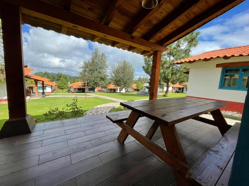 Zahrada ubytování Cabañas Mazzatl 6 pax
