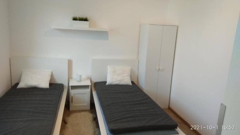Postel nebo postele na pokoji v ubytování Ubytovaní Jeseníky pro dvě osoby