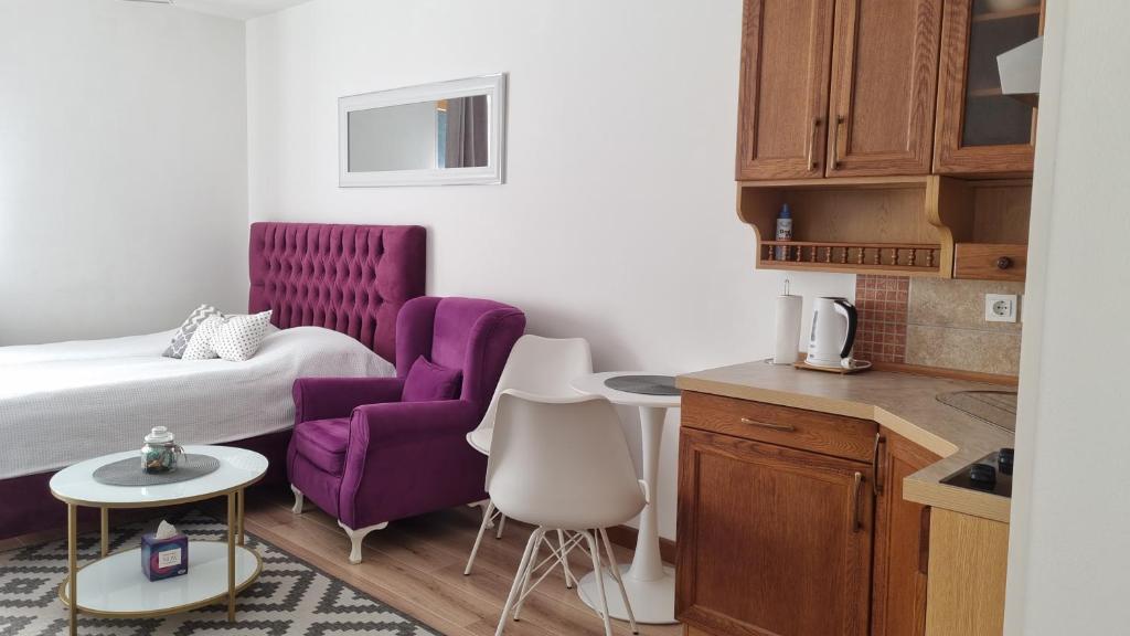 Kuchyň nebo kuchyňský kout v ubytování Vlašićka idila apartman Eko Fis 507