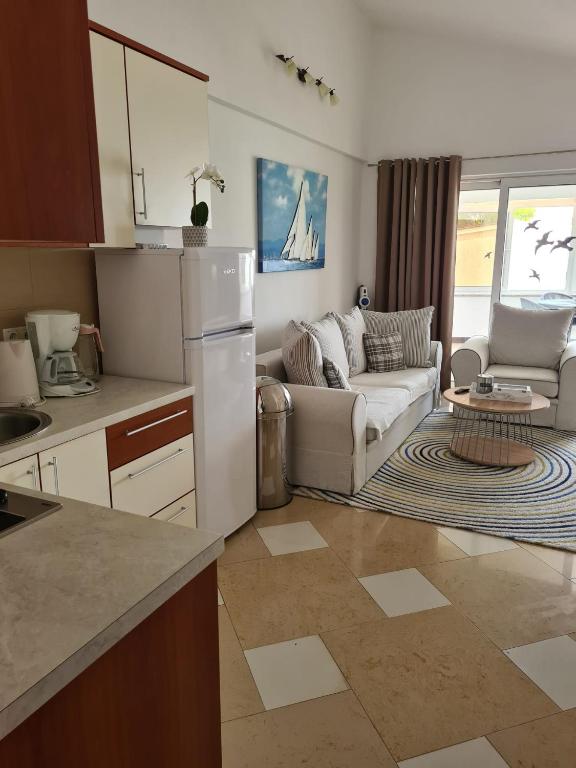 Kuchyň nebo kuchyňský kout v ubytování Apartmani Ruzmarin