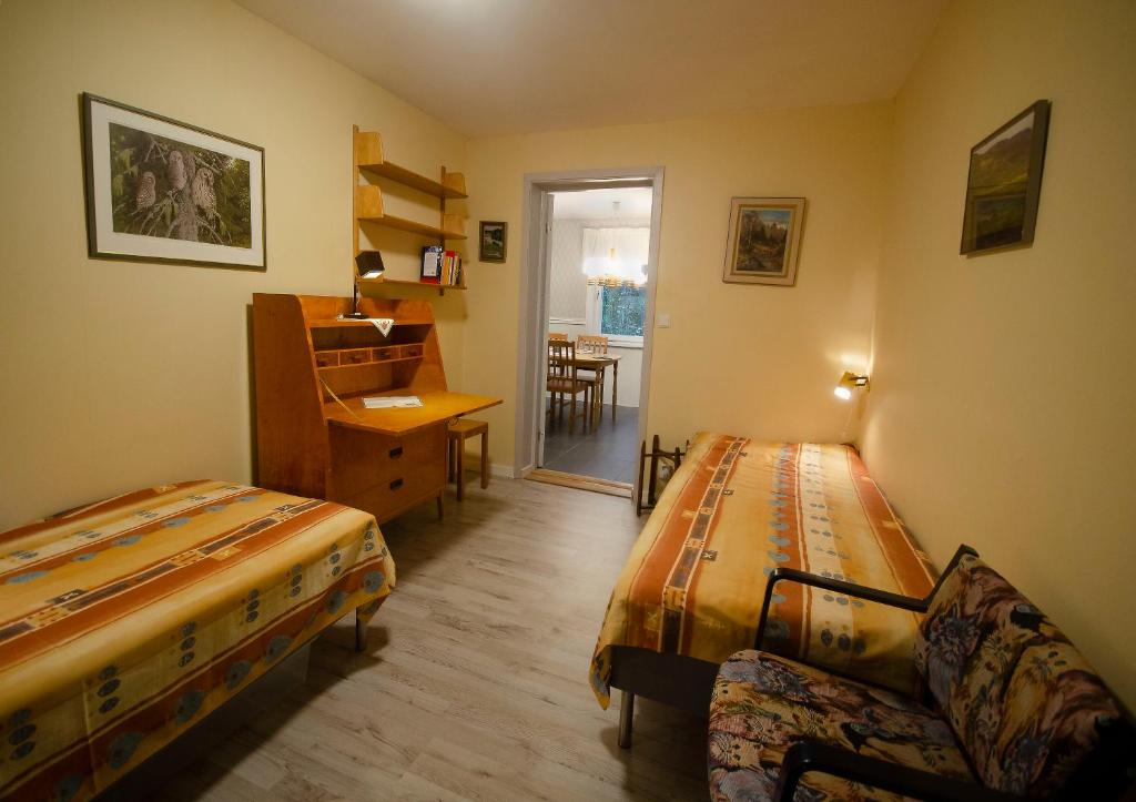 Postel nebo postele na pokoji v ubytování Granbackens BoB