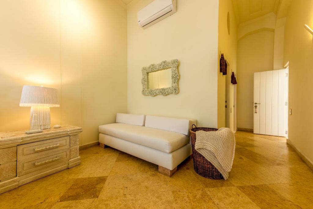 Posezení v ubytování Casa Diluca Cartagena Hotel Boutique