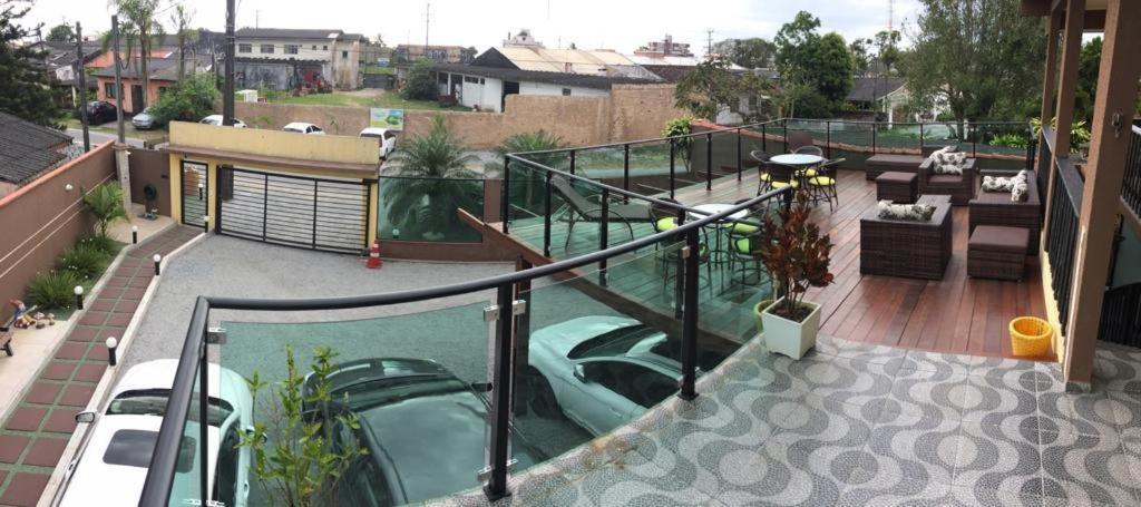 Balkón nebo terasa v ubytování Pousada Anjos - à 2 quadras do mar