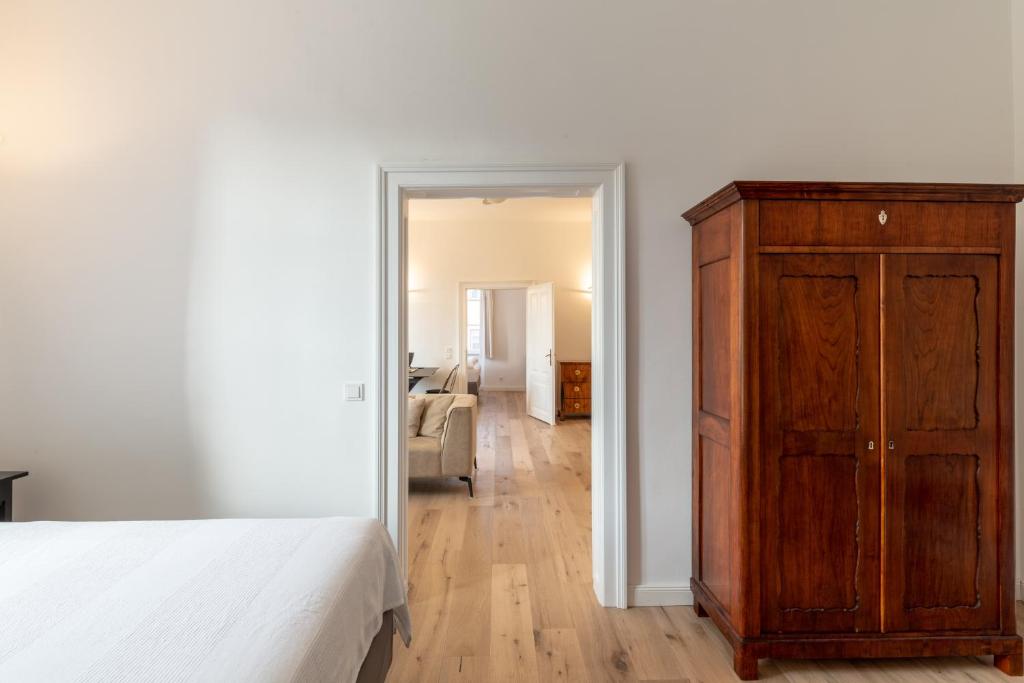 A bed or beds in a room at Villa Bertholini