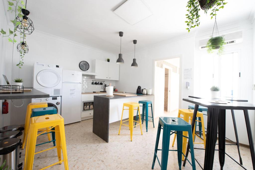 Kuchyň nebo kuchyňský kout v ubytování Nordik Rooms Urban - Trinidad "Copenhague"