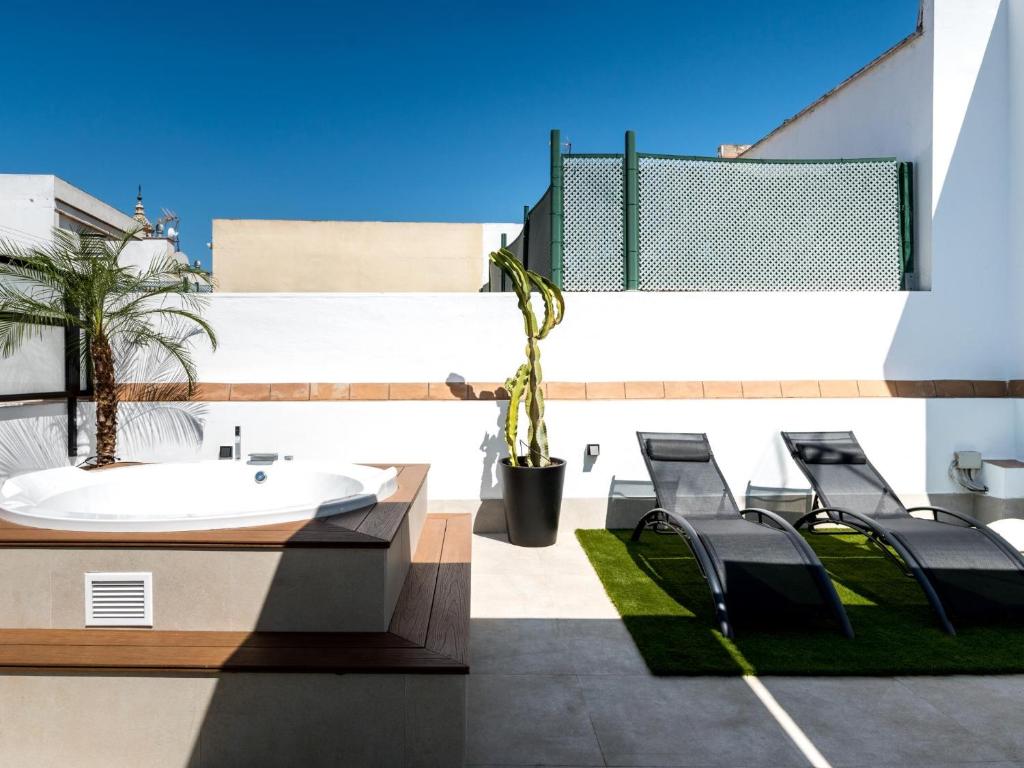 Pj terraza privada bañera exterior junto catedral, Sevilla ...