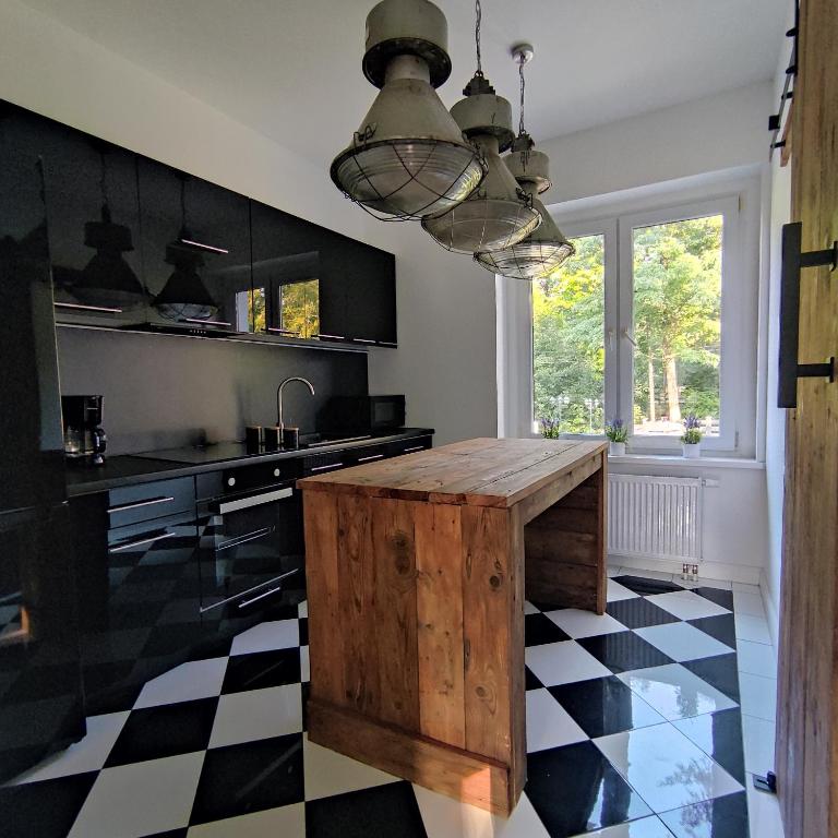 Kuchyňa alebo kuchynka v ubytovaní Apartament pod Karpaczem